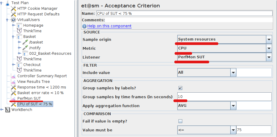 Evaluate tests automatically with acceptance criteria 4