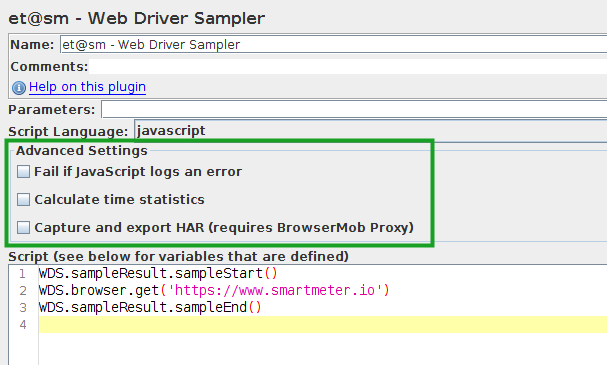 Web Driver Sampler